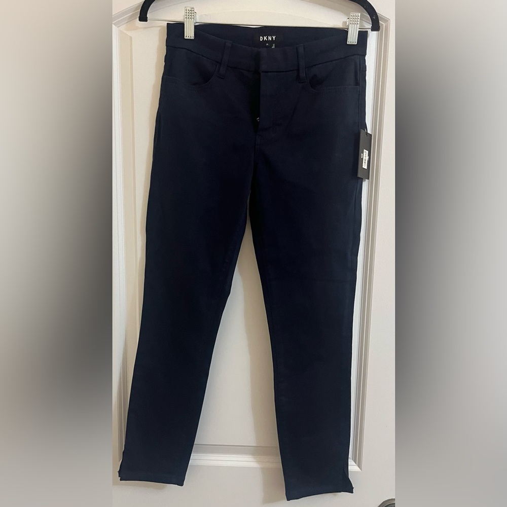 DKNY Navy Cropped Ankle Pants
